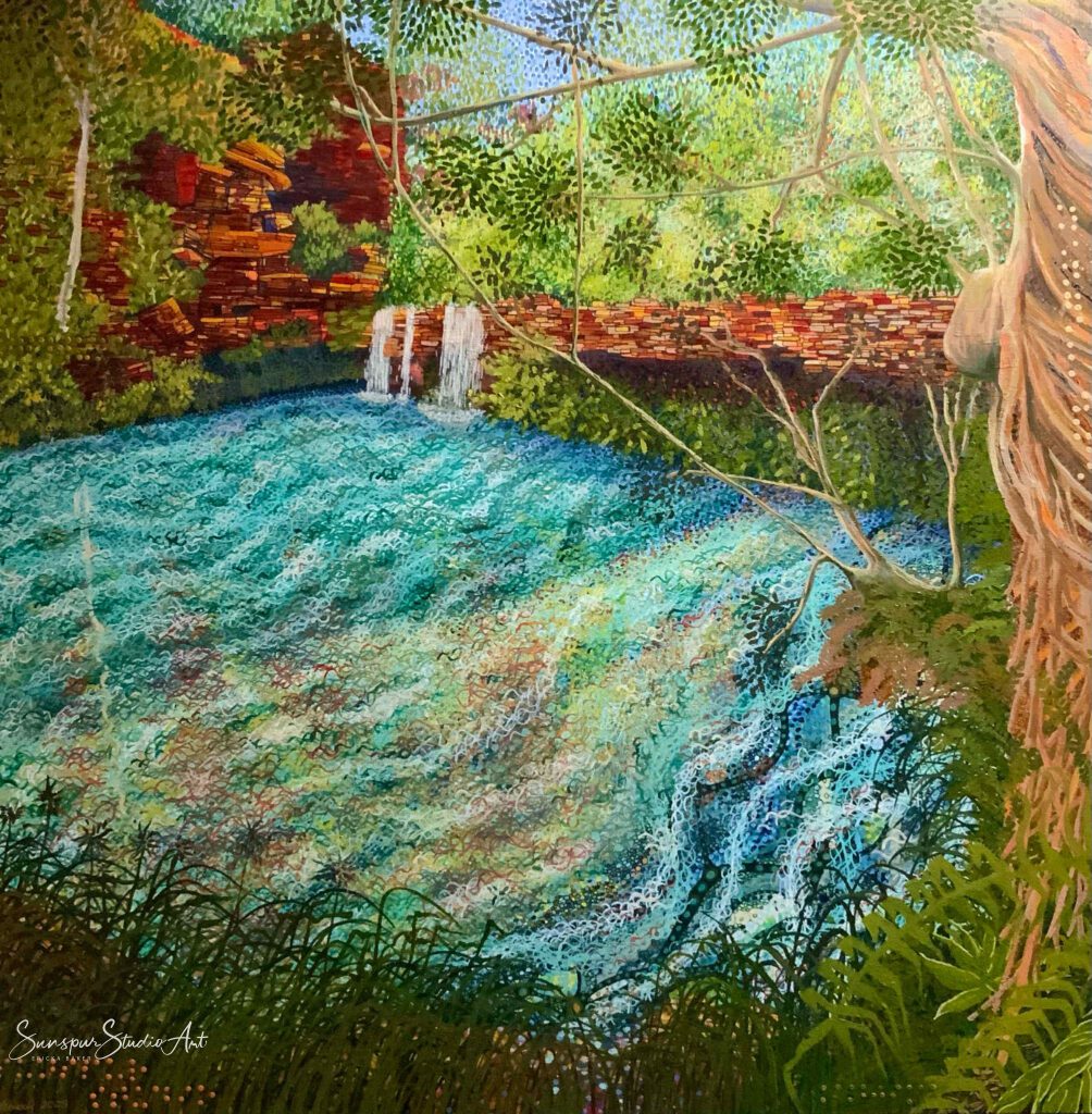 Mixed media on canvas