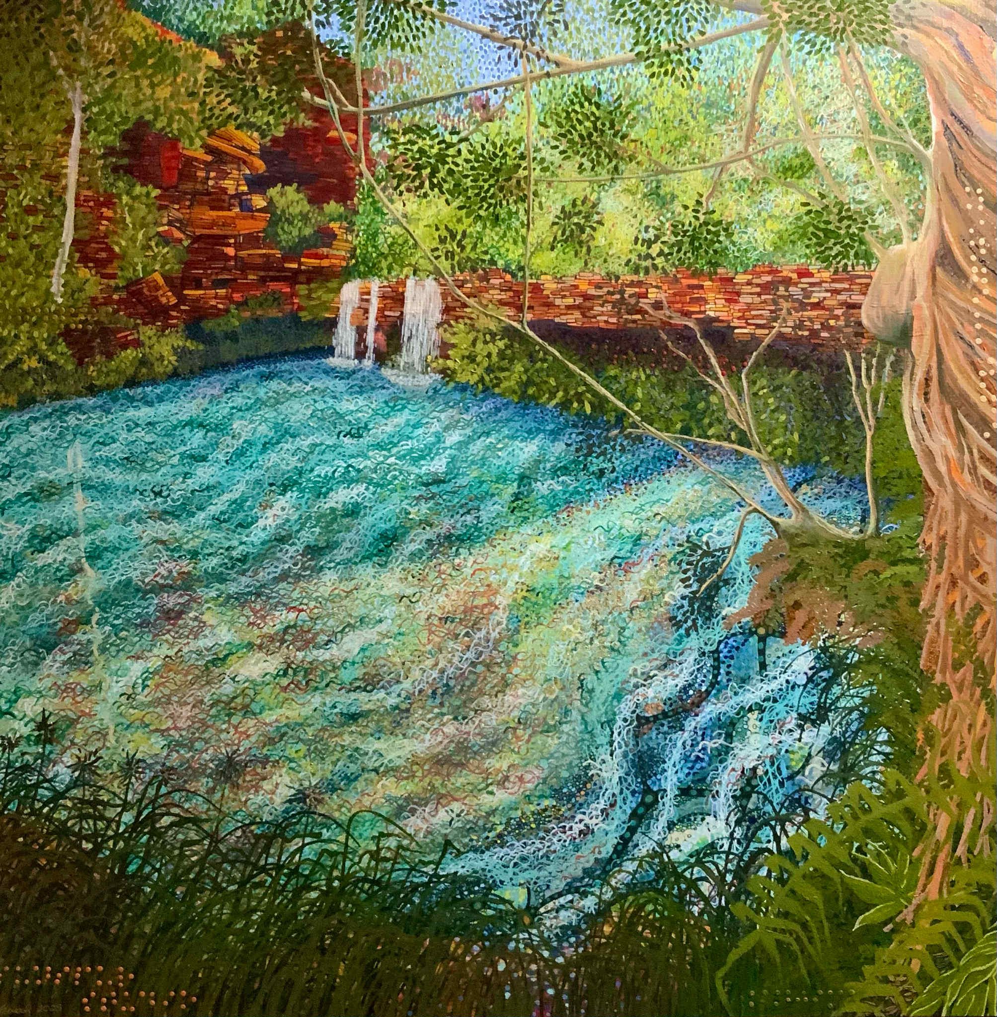 Mixed media on canvas